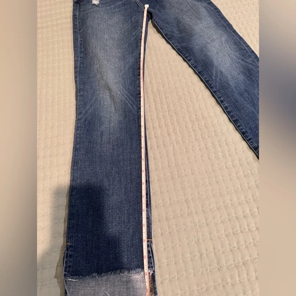 Frame Denim Le High Straight Stagger Raw Hem Jeans in Orlena. Size 26 VGUC - Picture 5 of 15